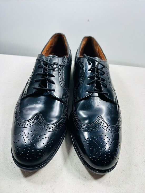 Bostonian Mens Dress Shoes 13 Mansfields Wingtip Black Leather main image 5